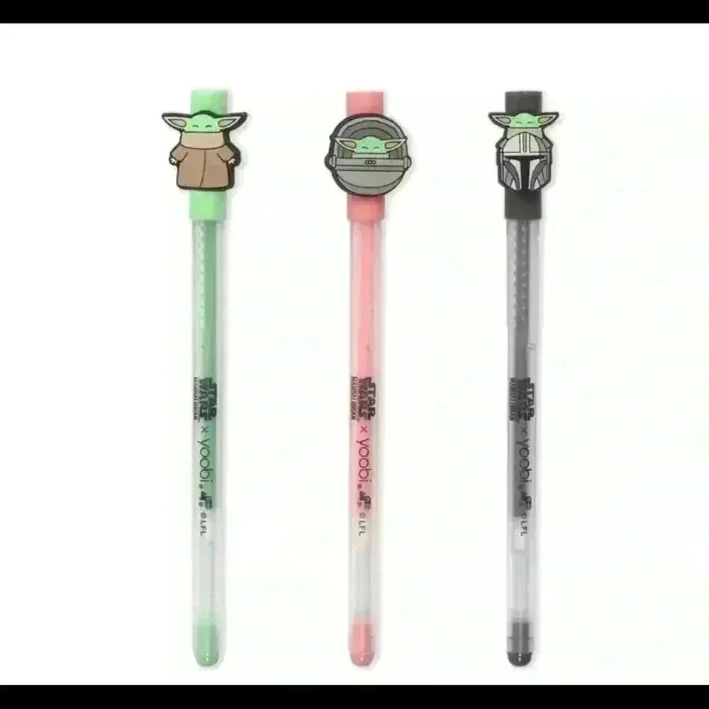 Star Wars 6Pack Gel Pen Set Yoda Chewbacca Darth Vader Disney Yoobi - Picture 4 of 6